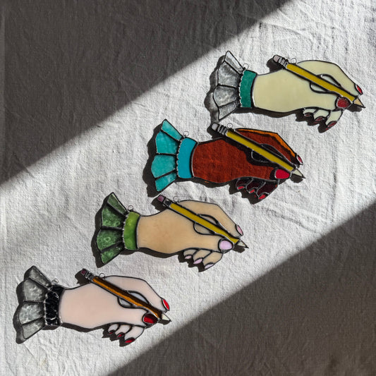 Vintage Hand with Pencil