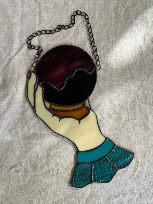 Vintage Hand with Crystal Ball