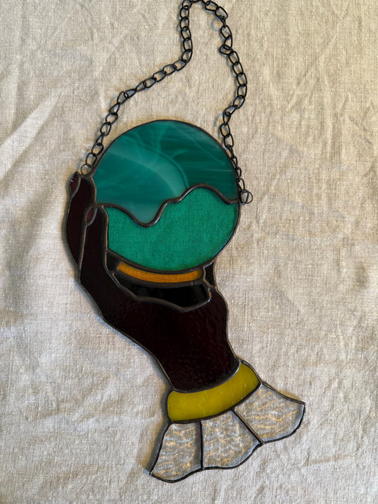 Vintage Hand with Crystal Ball