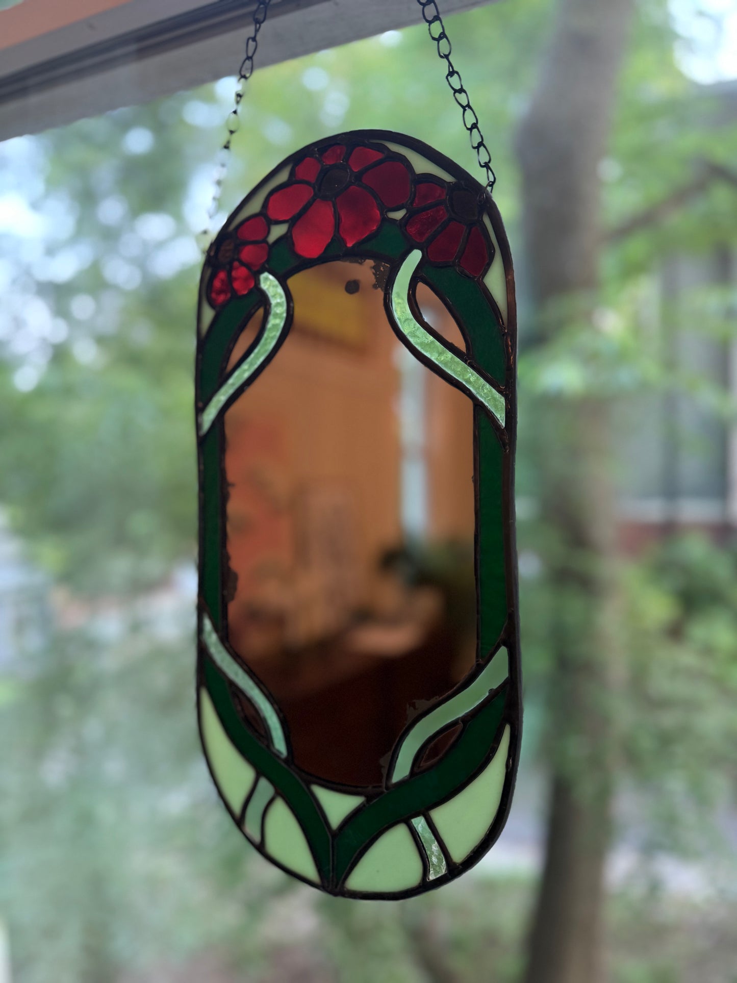Vintage Daisy Mirror